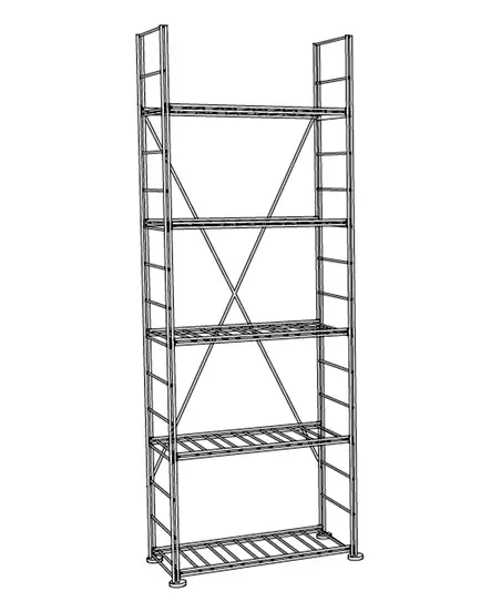 Viinikellarin Hylly La Cave H1 170cm - Viinikellarin hyllyt ja kalusteet - 095472 - 1