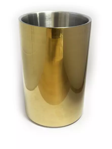 Vinkylare Dubbelväggig Guld 13x18cm - Vin och champagnekylare - BARP205 - 1