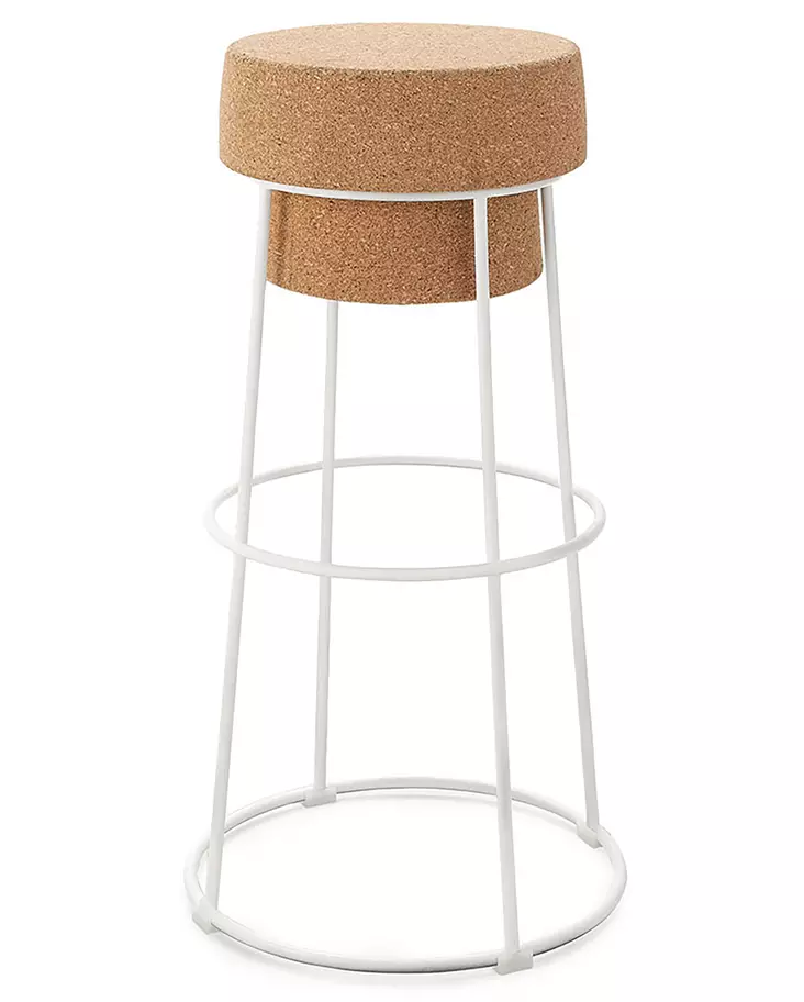 Bouchon Baarijakkara 76cm valkoinen metallirunko - Tuolit ja pöydät - DOM1005 - 1