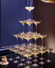 Champagne Coupe Harmony 280ml (6pcs) Krosno - Krosno Wine Glasses - KR10207 - 2