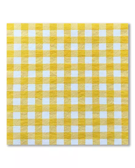 Servett Vichy Gul 40x40cm (20st) - Servetter - SEVICHYJ - 1