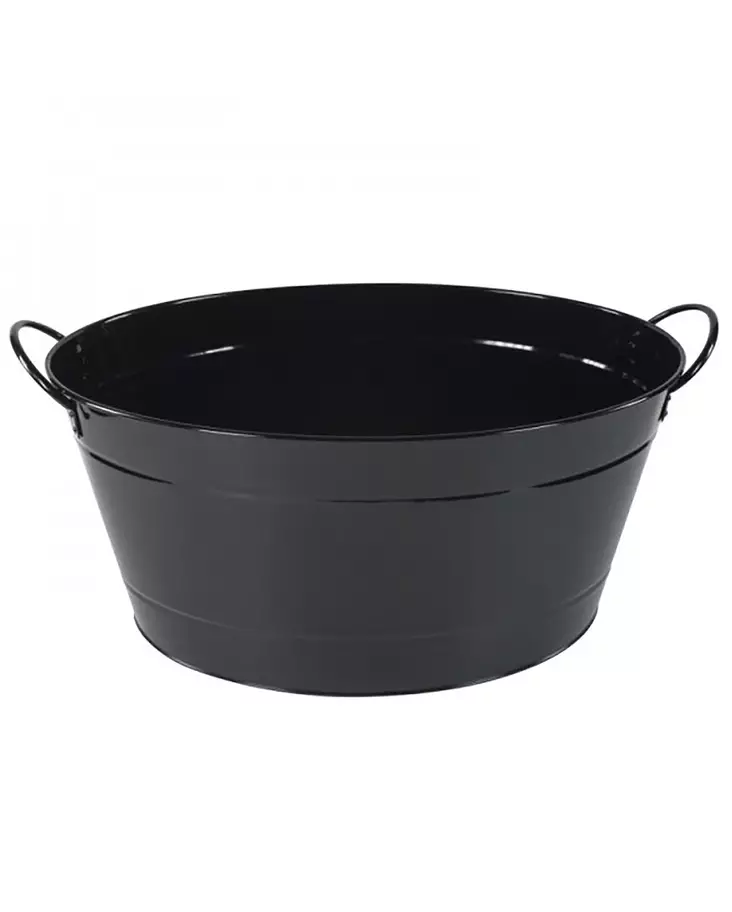 Party Tub Black 40 x 28 cm Ilsa - Metallic champagne bowls - 104600301VV - 1