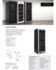 Wine Cabinet Elegance 153 Bottles Steel - Dual Temperature Cabinets - TTE1000DX - 4